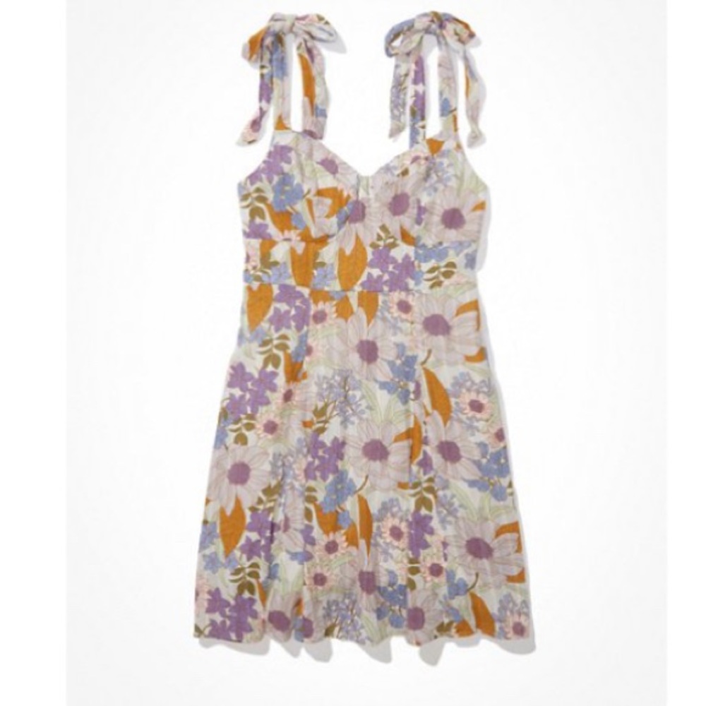 AE Floral corset mini dress